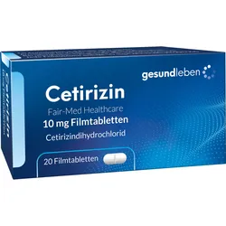 Cetirizin Fair-Med Healthcare 10 mg Filmtabl./Gehe 20 ST