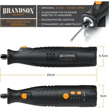 Brandson Multitool 8V inkl. 110-tlg. Zubehör Set