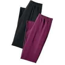 vivance active by lascana Vivance Active Caprihose Schwarz/Rosa 44-46