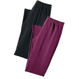 vivance active by lascana Vivance Active Caprihose Schwarz/Rosa 44-46