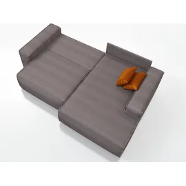 mebloland Ecksofa TOR mit Schlaffunktion. Farbe: Ash. - Grau
