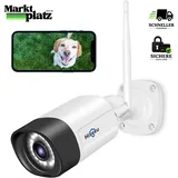 Überwachungskamera 5MP WLAN IP Kamera Outdoor Nachtsicht IP66 Bewegungserkennung