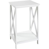 Haku-Möbel HAKU Möbel Beistelltisch weiß 30,0 x 30,0 x 50,0 cm