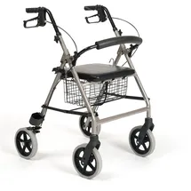 Vermeiren Rollator Eco Light Aluminium Einkaufsrollator Champagner Sitzhöhe 55 cm