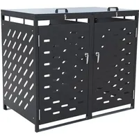 Estexo Mülltonnenbox 2 Türen 100 x 120 cm anthrazit