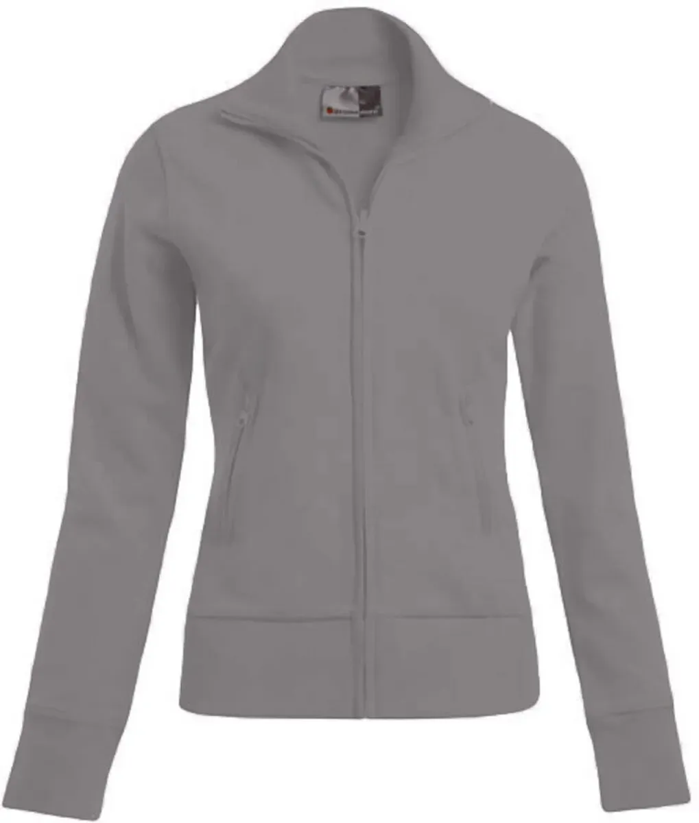 Promodoro Damen Sweatjacke 5295 steel grey (solid) M