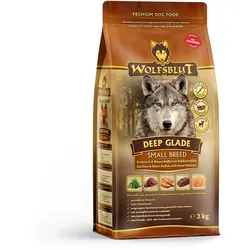 WOLFSBLUT Deep Glade Small Breed Rothirsch und Wasserbüffel Hundetrockenfutter 2 Kilogramm