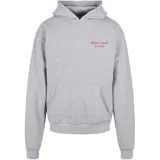 MERCHCODE Al Dente Per Favore Oversized Hoody - Grau