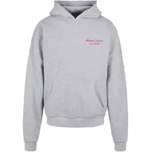 MERCHCODE Al Dente Per Favore Oversized Hoody - Grau