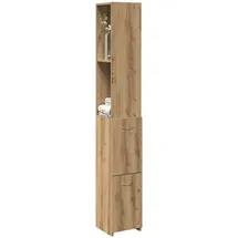 vidaXL Badschrank Artisan-Eiche 25x25x170 cm Holzwerkstoff