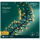 Lumineo Cluster LED 28 m schwarz | Schwarz