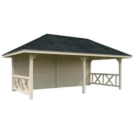 Palmako Pavillon Bianca 16,6 m2 Set 2 naturbelassen