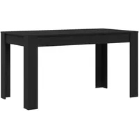 VidaXL Esstisch Schwarz Eiche 140x74,5x76 cm Holzwerkstoff