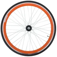 Galano Blade 700c Hinterrad Fixie Komplettrad fixed Ritzel FlipFlop Rennrad Singlespeed Fahrrad inkl. Reifen SV Sclaverand Französisches Ventil Schlauch