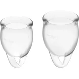 Satisfyer Feel Confident Menstruationstasse 2er-Pack 15 & 20 ml