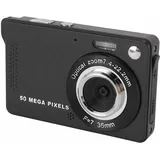 Digitalkamera, 50 MP, 1080P, 16-facher Digitalzoom, Autofokus, Point-and-Shoot-Kamera, 2,8-Zoll-TFT-Bildschirm, Taschen-Kompaktkamera mit LED-Blitz, Dauer- und Zeitaufnahme (Black)