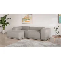 s.Oliver Ecksofa S.OLIVER "EMMERIK Designersofa, L-Form mit Wellenfederung, B/T/H: 260/155/73 cm", grau (taupe), B:259,5cm H:73cm T:155cm, 100% Polyester, Sofas, Ecksofa, hoher Sitzkomfort, gemütlich und modern, auch in Cord