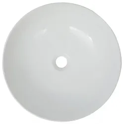 Waschbecken Rund Keramik | vidaXL : Farbe - Weiss