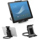 IGTOPS Tablet-Ständer,Verstellbar Handy Ständer Tisch,Faltbarer Handy Tablet Halterung,Desktop-Bürohalterung,Wandhalterung für die Küche,Geeignet für 5,5" bis 11" Mobiltelefone oder Tablets