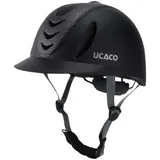 Colcolo Reithelm, Reitmütze, professionell, modisch, stoßfest, Ultraleicht, Belüftung, Sommer für Männer und Frauen, Reithelm, Carbon Flower Schwarz