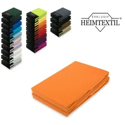 EXKLUSIV HEIMTEXTIL Jersey Spannbettlaken Premium  Marke Doppelpack  120 x 200 cm Terrakotta