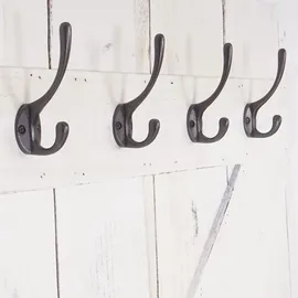 Mendler Wandgarderobe HWC-D13 91 x 60 cm Weiß