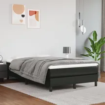 vidaXL Bettgestell Schwarz 120x200 cm Kunstleder