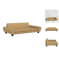 vidaXL Kindersofa Braun 100x54x33 cm Samt