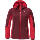 Schöffel Damen Lodron Fleece Hoodie Jacke (Größe XXL, rot)