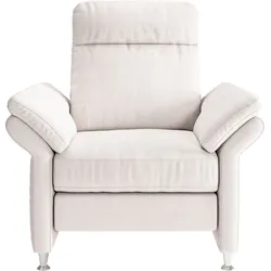 Sessel HOME AFFAIRE "Mailand Fernsehsessel", beige (creme), B:98cm H:103cm T:89cm, Struktur ( 100% Polyester), Sessel, mit komfortablem Federkern-Sitz, wahlweise mit Move-Funktion