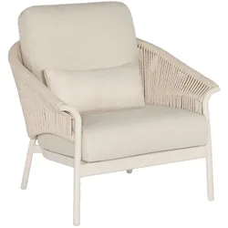 Suns Santorinni Lounge Stuhl Camel sand - Matt royal grey