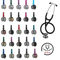 3M Littmann Cardiology IV Stethoskop mit Gravur - Profi Kardiologie Stethoskop für Arzt & Medizinstudierende, Diagnostik Stethoskop für Klinik & Praxis, personalisiert (Hochglanz-Rainbow-Himbeerrot)