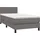 vidaXL Boxspringbett mit Matratze Grau 100x200 cm Kunstleder - Grau