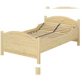 Erst-Holz Seniorenbett extra hoch Federholzrahmen 120x220 Massivholz Holzbett Einzelbett 60.40-12-220 FV