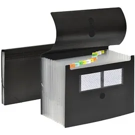 FolderSys Fächermappe 12 Fächer schwarz,