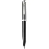 Pelikan Kugelschreiber Souverän 605 Stresemann Schwarz-Anthrazit, hochwertiger Drehkugelschreiber im Geschenk-Etui, 813648