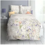 KAEPPEL Mako-Satin Bettwäsche Lilly braun-beige/bunt 135x200+80x80 cm