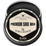 Urban Forest Schuhcreme Schuhwachs Schwarz mit Bienenwachs & Avocado-Öl | Lederpflege für Schuhe als Imprägnierwachs | Schuhpflege & Schuhreinigung | Schuhe pflegen mit Premium Shoe Wax 150ml - Shoe Wax Schwarz 150ml