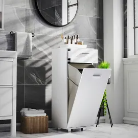VCM Zalo S Badezimmerschrank 40 x 101 x 35 cm Weiß