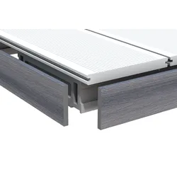 TraumGarten DreamDeck Abschlussleiste Grau 10x80x2000