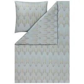 Estella Mako Jersey Interlock Bettwäsche Cielo Farbe: 810/grau 135x200 + 80x80 cm