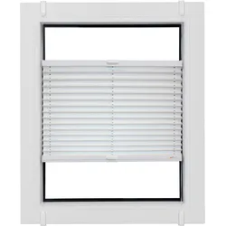 Plissee »Young Style Energy Saving«, verdunkelnd, energiesparend, ohne Bohren, verspannt, nach Maß, mit Energiespareffekt, verspannt mit Simply-Fix Klemmträger, 38302714-0 weiß + weiß