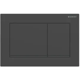 Geberit Omega30 Betätigungsplatte schwarz matt lackiert/schwarz 115.080.16.1