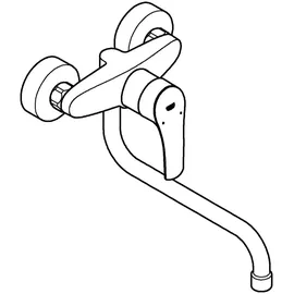 Grohe Eurosmart Einhand-Spültischbatterie Ausladung 276 mm, chrom