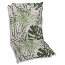 GO-DE Textil Sesselauflage 50 x 60 x 5 cm schwarz 2 St.