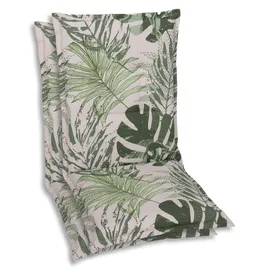 GO-DE Textil Sesselauflage 50 x 60 x 5 cm schwarz 2 St.