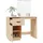 vidaXL Schminktisch mit LED 95x50x133,5 cm Massivholz Kiefer