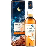 Talisker 10 Jahre, aromatischer Single Malt Scotch Whisky, mit Geschenkverpackung, handverlesen von der schottischen Insel Skye, 45,8% vol, 700ml Einzelflasche