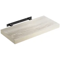 Wandregal Schweberegal 50cm Eiche + Halterung