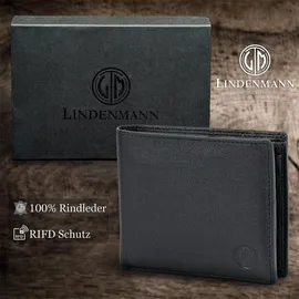 Lindenmann Geldbörse Herren schwarz